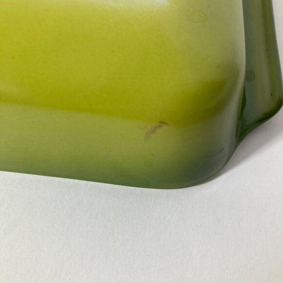 Vintage Anchor Hocking Fire King 1.5Qt Rectangular Baking Dish 432 USA Green - Picture 6 of 8